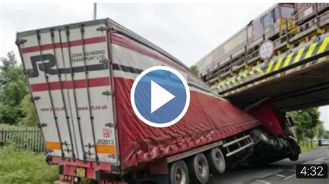 trucks hitting bridges compilation